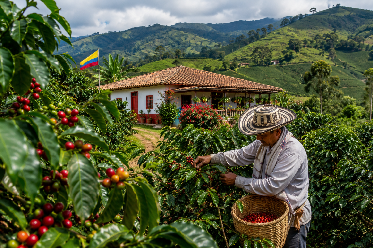 Historic Colombian coffee plantation